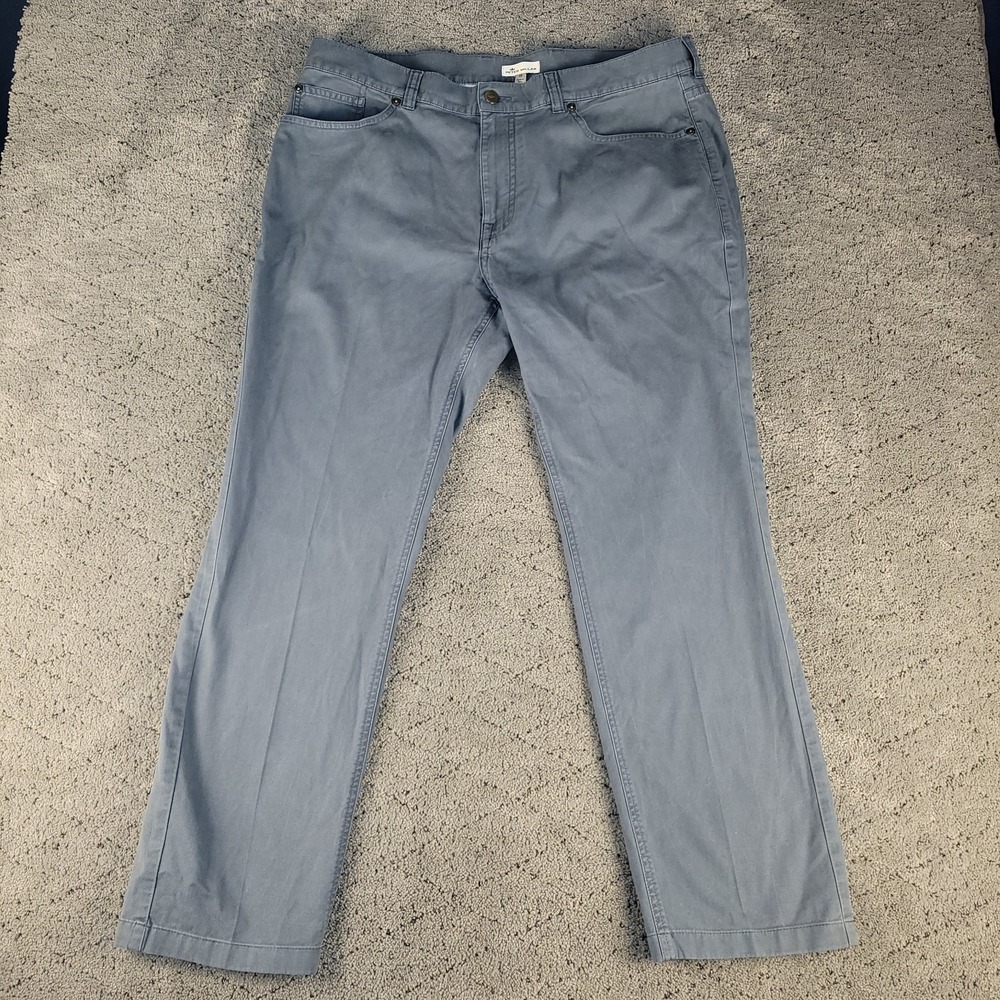 Peter Millar Pants Mens 38x29 Gray Crown Soft Touch Twill Five Pocket Straight